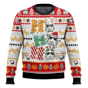 Star Wars Stormtrooper Ho Ho Ho Best Holiday Christmas Ugly Sweater Gifts For Family