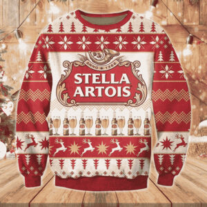 Stella Artois Best Holiday Christmas Ugly Sweater Gifts For Family