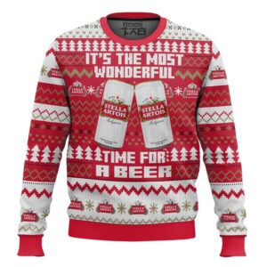 Stella Artois UK Beer Best Holiday Christmas Ugly Sweater Gifts For Family