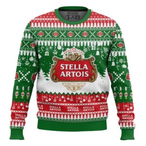 Stella Artois United Kingdom Beer Best Holiday Christmas Ugly Sweater Gifts For Family