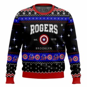 Steve Rogers Captain America Marvel Best Holiday Christmas Ugly Sweater Gifts For Family