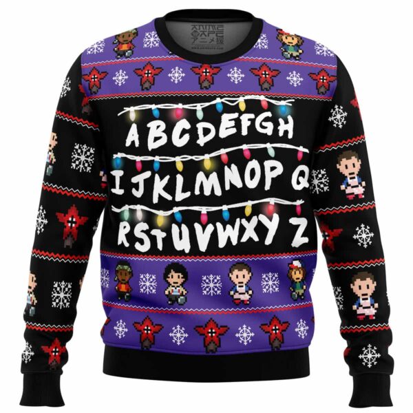 Stranger Things Gifts For Family Holiday Christmas Ugly Sweater