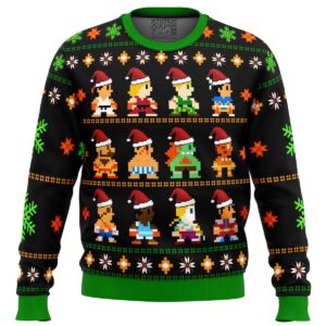 Street Fighter Classic Collection Gifts For Family Holiday Christmas Ugly Sweater