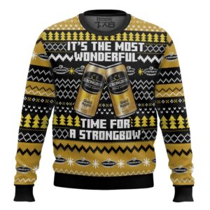 Strongbow UK Beer Best Holiday Christmas Ugly Sweater Gifts For Family