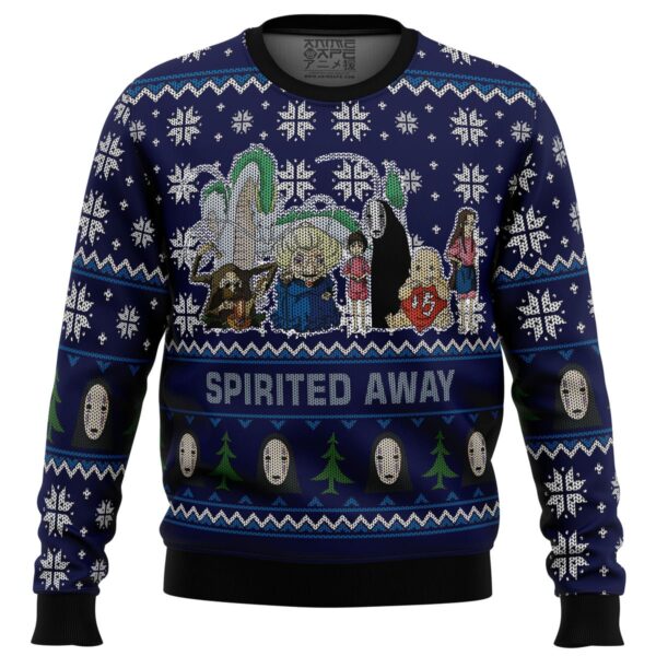 Studio Ghibli Spirited Away Squad Gifts For Family Holiday Christmas Ugly Sweater