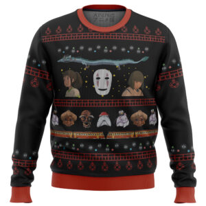 Studio Ghibli Spirited Gifts For Family Holiday Christmas Ugly Sweater