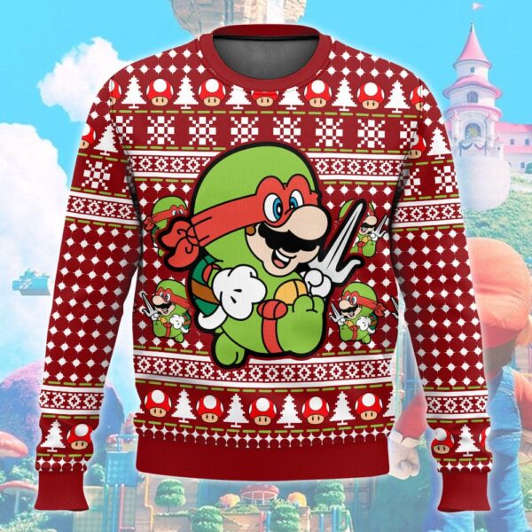 Super Raph Bro Mario Best Holiday Christmas Ugly Sweater Gifts For Family