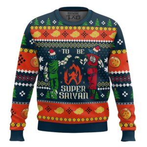 Super Saiyan Dragon ball Christmas Best Holiday Christmas Ugly Sweater Gifts For Family