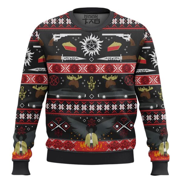 Supernatural Best Holiday Christmas Ugly Sweater Gifts For Family