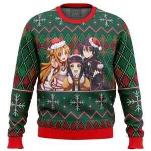 Sword Art Online Gifts For Family Holiday Christmas Ugly Sweater