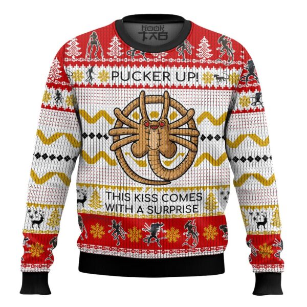 TRS x Facehugger Meme Best Holiday Christmas Ugly Sweater Gifts For Family