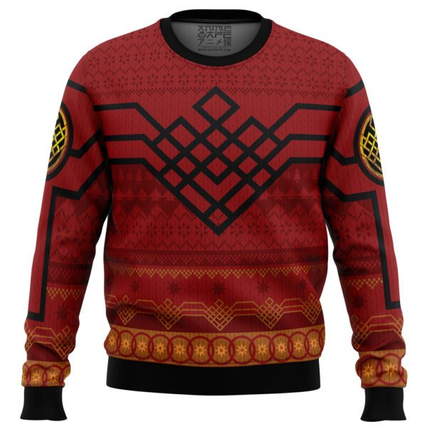 Ten Golden Rings Shang-Chi Marvel Gifts For Family Holiday Christmas Ugly Sweater