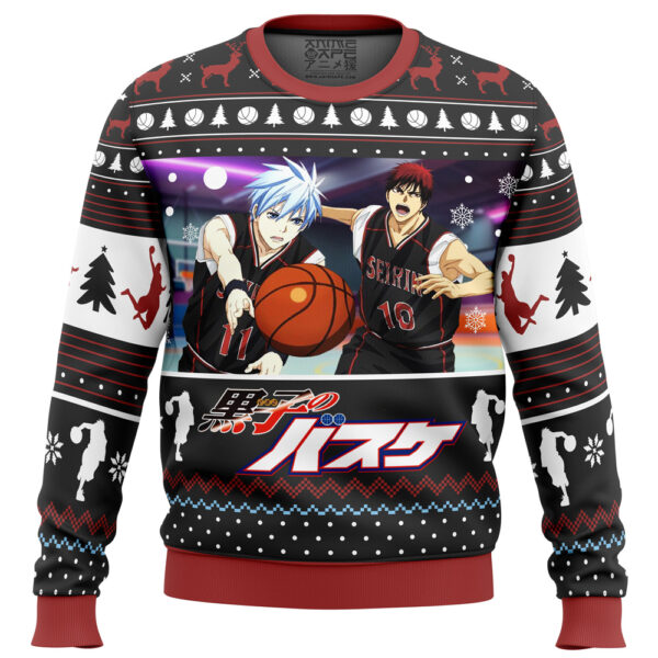 Tetsuya And Taiga Kuroko’s Basketball Gifts For Family Holiday Christmas Ugly Sweater