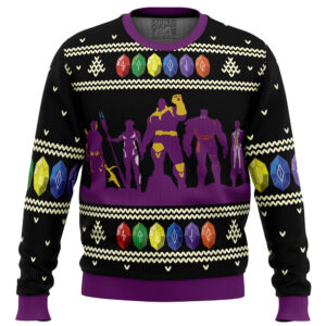 Thanos Marvel Gifts For Family Holiday Christmas Ugly Sweater