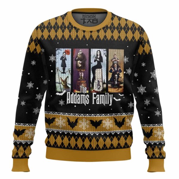 The Addams Family Best Holiday Christmas Ugly Sweater Gifts For Family