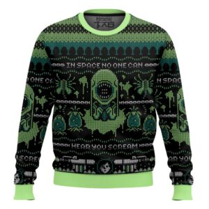 The Alien No One Can Hear You Scream Best Holiday Christmas Ugly Sweater Gifts For Family