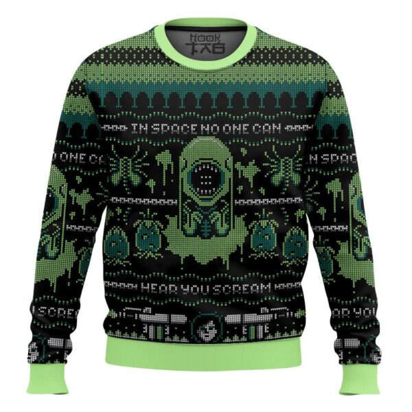 The Alien No One Can Hear You Scream Best Holiday Christmas Ugly Sweater Gifts For Family