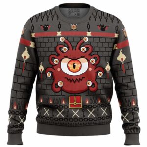 The Beholder Dungeons and Dragons Gifts For Family Holiday Christmas Ugly Sweater