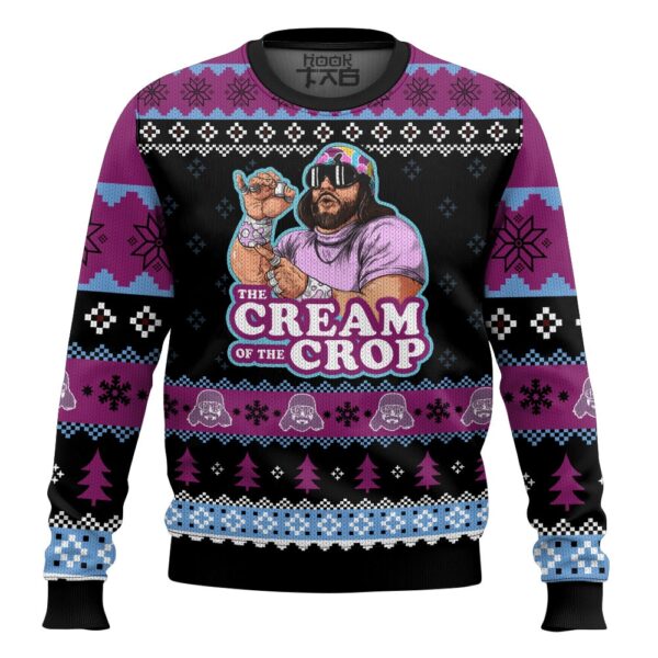 The Cream Of The Crop Macho Man Best Holiday Christmas Ugly Sweater Gifts For Family