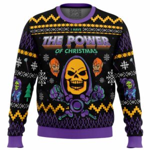 The Evil Power of Christmas He-Man Gifts For Family Holiday Christmas Ugly Sweater