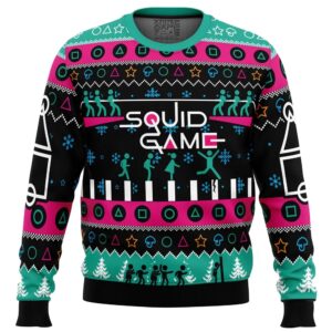 The Game is On Squid Game Best Gifts For Family For Holiday Christmas Ugly Sweater