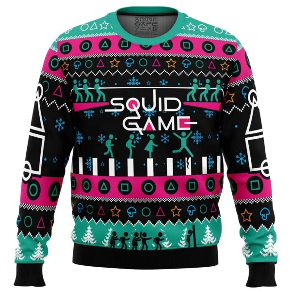 The Game is On Squid Game Best Gifts For Family For Holiday Christmas Ugly Sweater