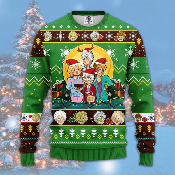 The Golden Girls Gifts For Family Holiday Christmas Ugly Sweater