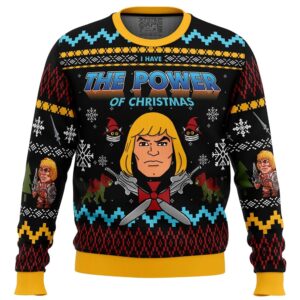 The Good Power of Christmas He-Man Gifts For Family Holiday Christmas Ugly Sweater