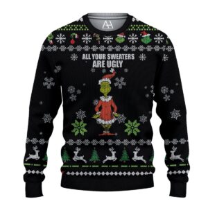 The Grinch Christmas Holiday Best Holiday Christmas Ugly Sweater Gifts For Family