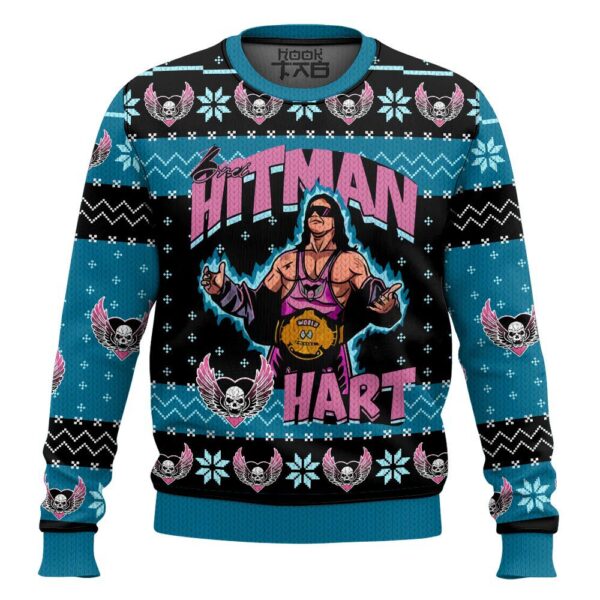 The Hitman Bret Hart Best Holiday Christmas Ugly Sweater Gifts For Family