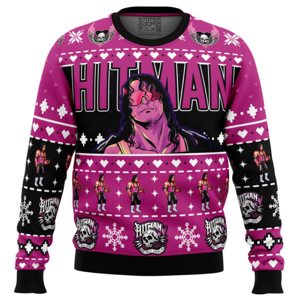 The Hitman Bret Hart Wrestler Gifts For Family Holiday Christmas Ugly Sweater