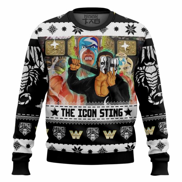 The Icon Sting WWE Christmas Best Holiday Christmas Ugly Sweater Gifts For Family