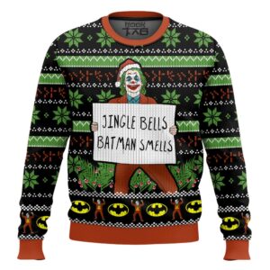 The Joker Jingle Bells Batman Smells Best Holiday Christmas Ugly Sweater Gifts For Family