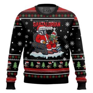 The Mandalorian Best Holiday Christmas Ugly Sweater Gifts For Family