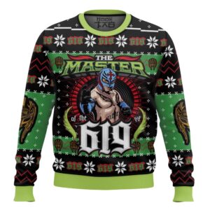 The Master Of The 619 Rey Mysterio Best Holiday Christmas Ugly Sweater Gifts For Family