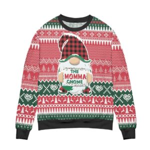 The Moma Gnome Reindeer And Snowflake Pattern Gifts For Family Holiday Christmas Ugly Sweater