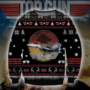 The Need For Speed Top Gun Gifts For Family Holiday Christmas Ugly Sweater