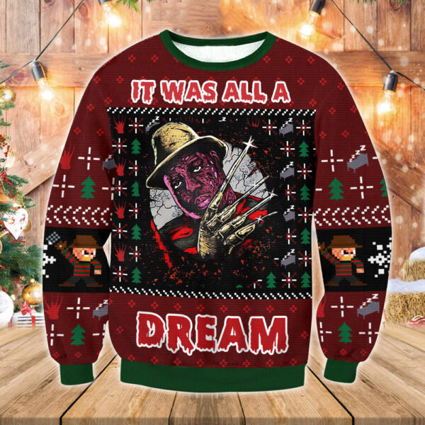 The Notorious BIG?s and Freddy Krueger Gifts For Family Holiday Christmas Ugly Sweater