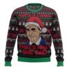 The Office The Greatest Snowball Custom Gifts For Family Holiday Christmas Ugly Sweater