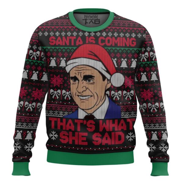 The Office That’s What She Said, Christmas Best Holiday Christmas Ugly Sweater Gifts For Family