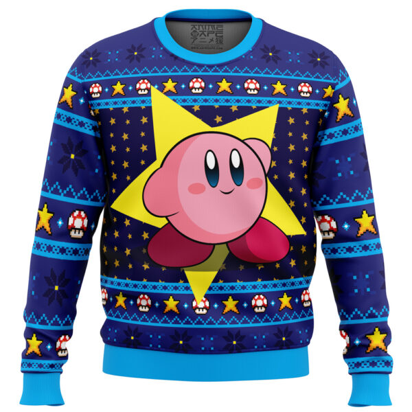 The Pink Hero Kirby’s Dream Land Gifts For Family Holiday Christmas Ugly Sweater