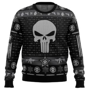 The Punisher Gifts For Family Holiday Christmas Ugly Sweater