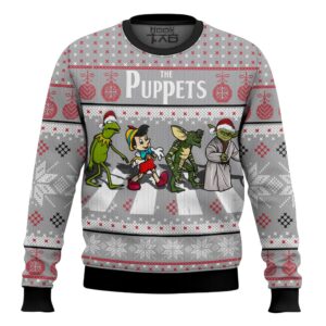 The Puppets Kermit Yoda Pinocchio and Gremlins Christmas Best Holiday Christmas Ugly Sweater Gifts For Family