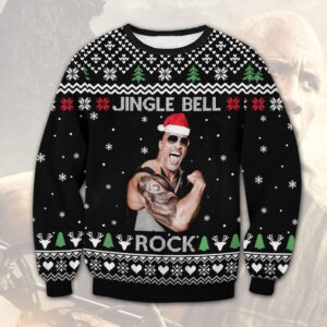 The Rock Jingle Bell Christmas Wool Sweater