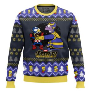 The Simpsons Family Thannos Homer Best Holiday Christmas Ugly Sweater Gifts For Family