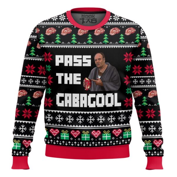 The Sopranos Pass the gabagool Christmas Best Holiday Christmas Ugly Sweater Gifts For Family