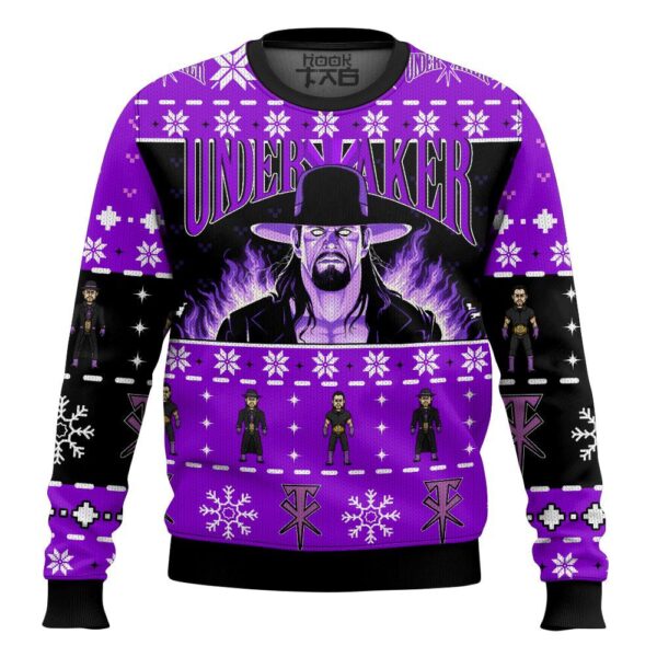 The Undertaker WWE Best Holiday Christmas Ugly Sweater Gifts For Family