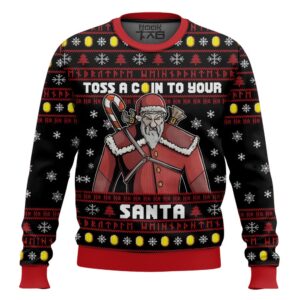 The Witcher Santa Claus Gifts For Family Holiday Christmas Ugly Sweater