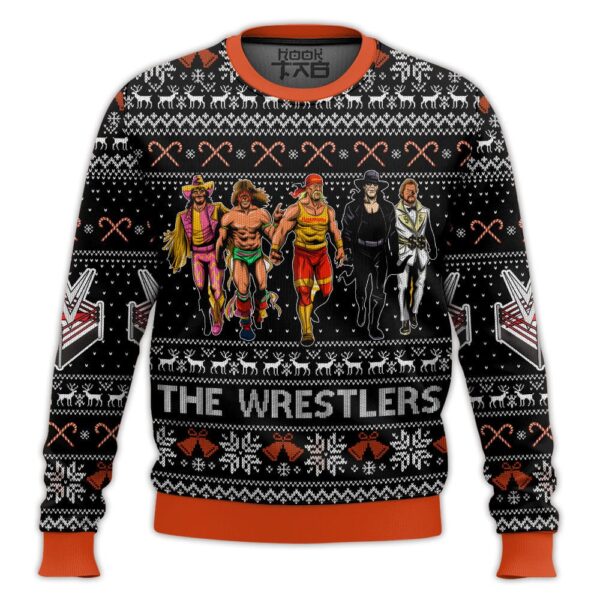 The Wrestlers WWE Best Holiday Christmas Ugly Sweater Gifts For Family