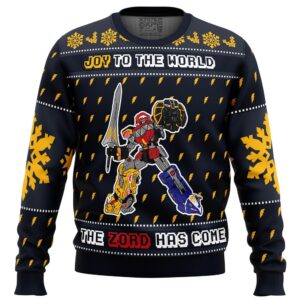 The Zord Has Come Power Rangers Gifts For Family Holiday Christmas Ugly Sweater